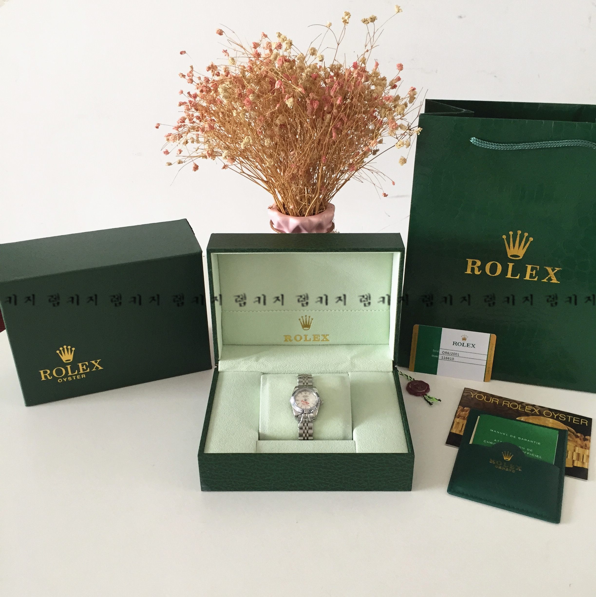 로렉스 롤렉스 데이저스트 은장 메탈 여성시계